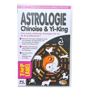 Top Label Astrologie Chinoise Yi-King PC CD-ROM French Divination Software Rare